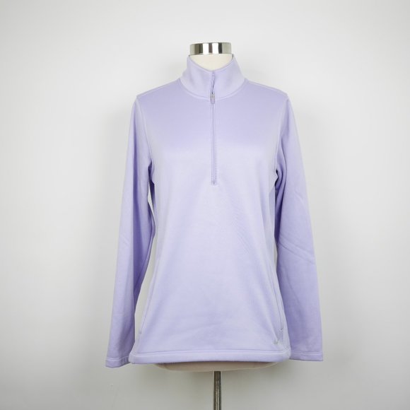 NIKE GOLF Tour Performance Women's L Purple 1/4 zip pullover jacket coat fleece - Picture 1 of 10